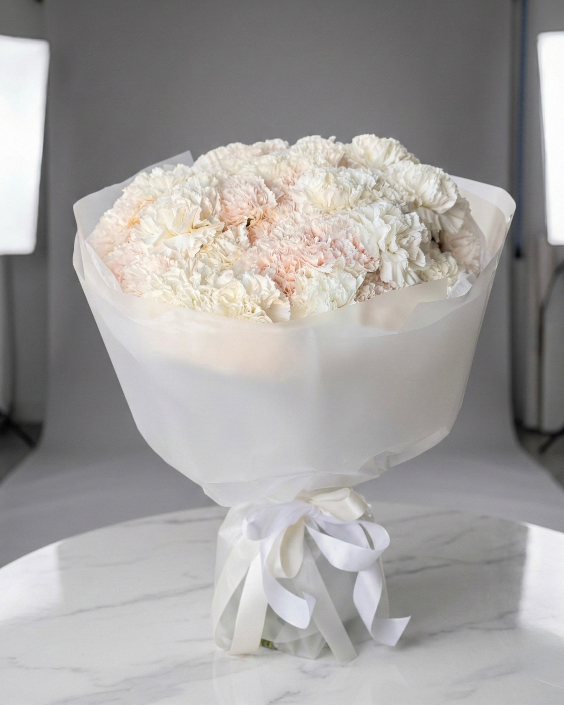 Vanilla Sky (Lush bouquet of Carnations)